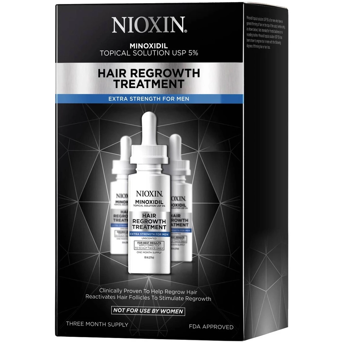 Promo 😍 Nioxin Hair Regrowth Treatment For Men 3 Pk. 😍
