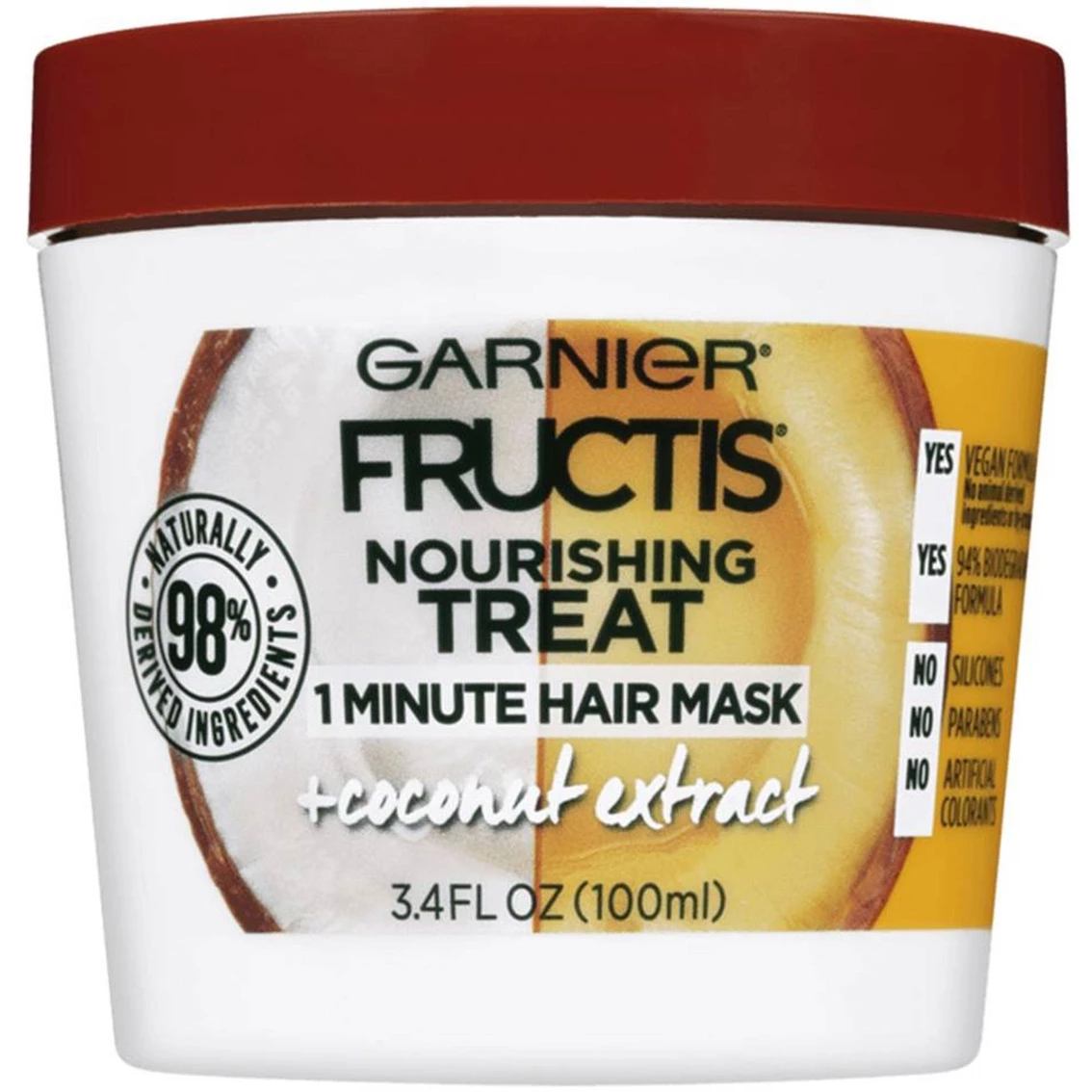 Hot Sale โค๏ธ Garnier Fructis Nourishing Treat 1 Minute Hair Mask With Coconut Extract ๐ฅ