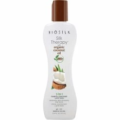 Budget ⌛ Biosilk 3 In 1 Coconut Organic Oil 5.64 Oz. 🥰