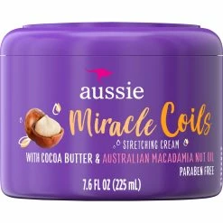 Promo ⭐ Aussie Miracle Coils Leave In Stretching Balm With Cocoa Butter 7.6 Oz. 🤩