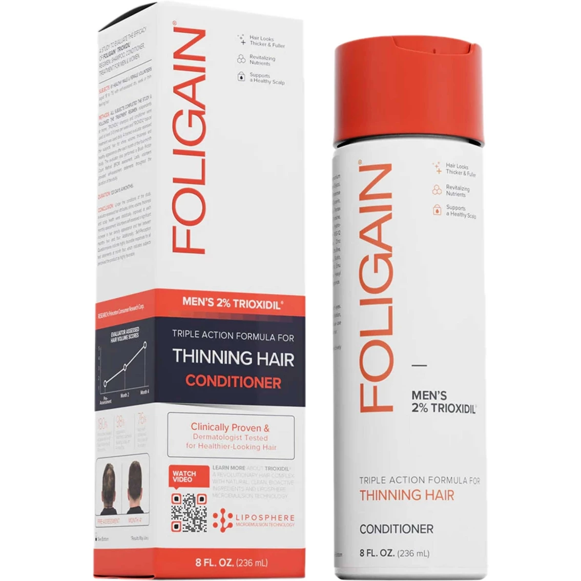 Wholesale ✔️ Foligain Men's Triple Action Conditioner For Thinning Hair (2% Trioxidil) 👍 - Image 2