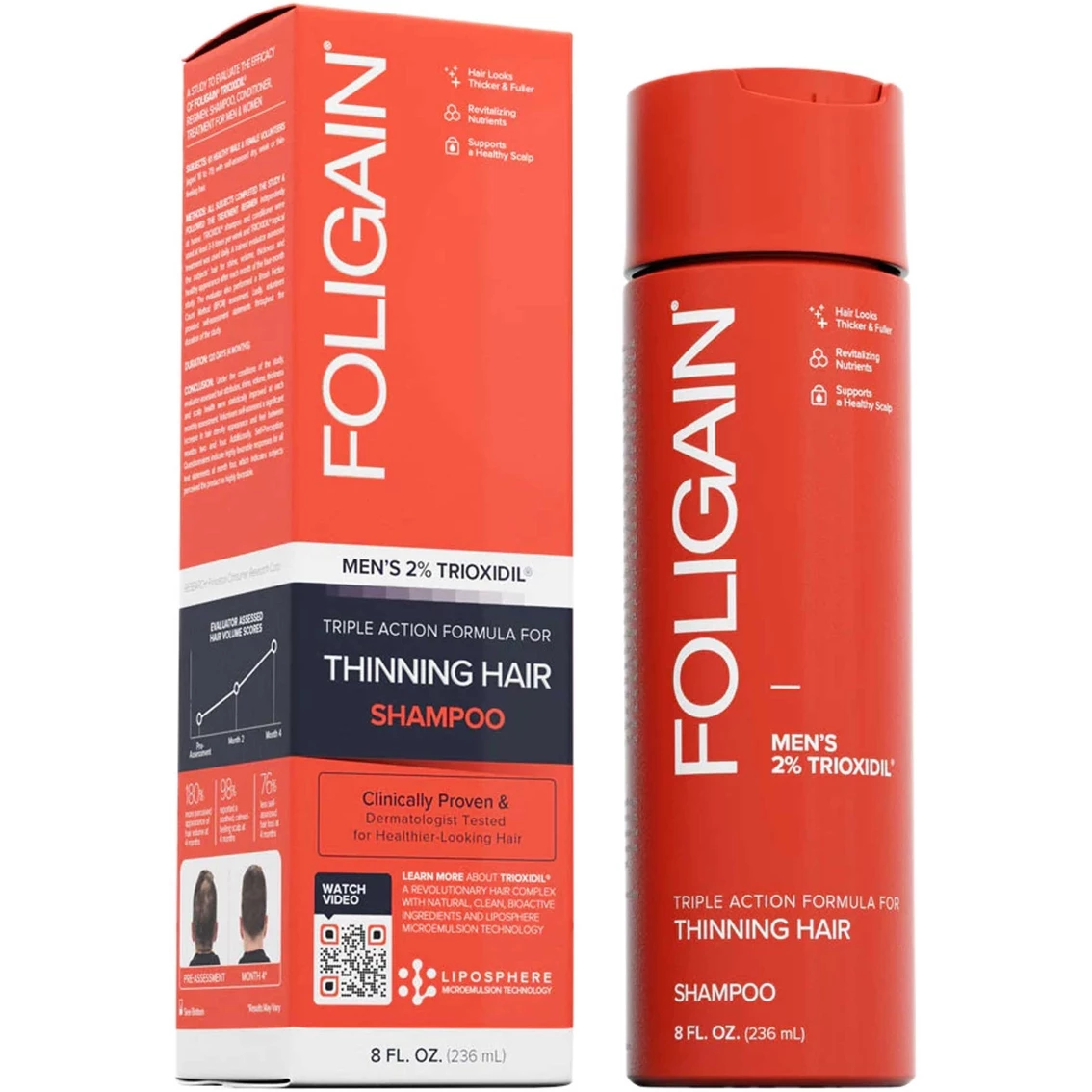 Best reviews of ๐ Foligain Men's Triple Action Shampoo For Thinning Hair (2% Trioxidil) ๐ - Image 2