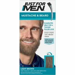 Cheapest โ๏ธ Just For Men Mustache & Beard Light Brown M-25 1 Ct. ๐