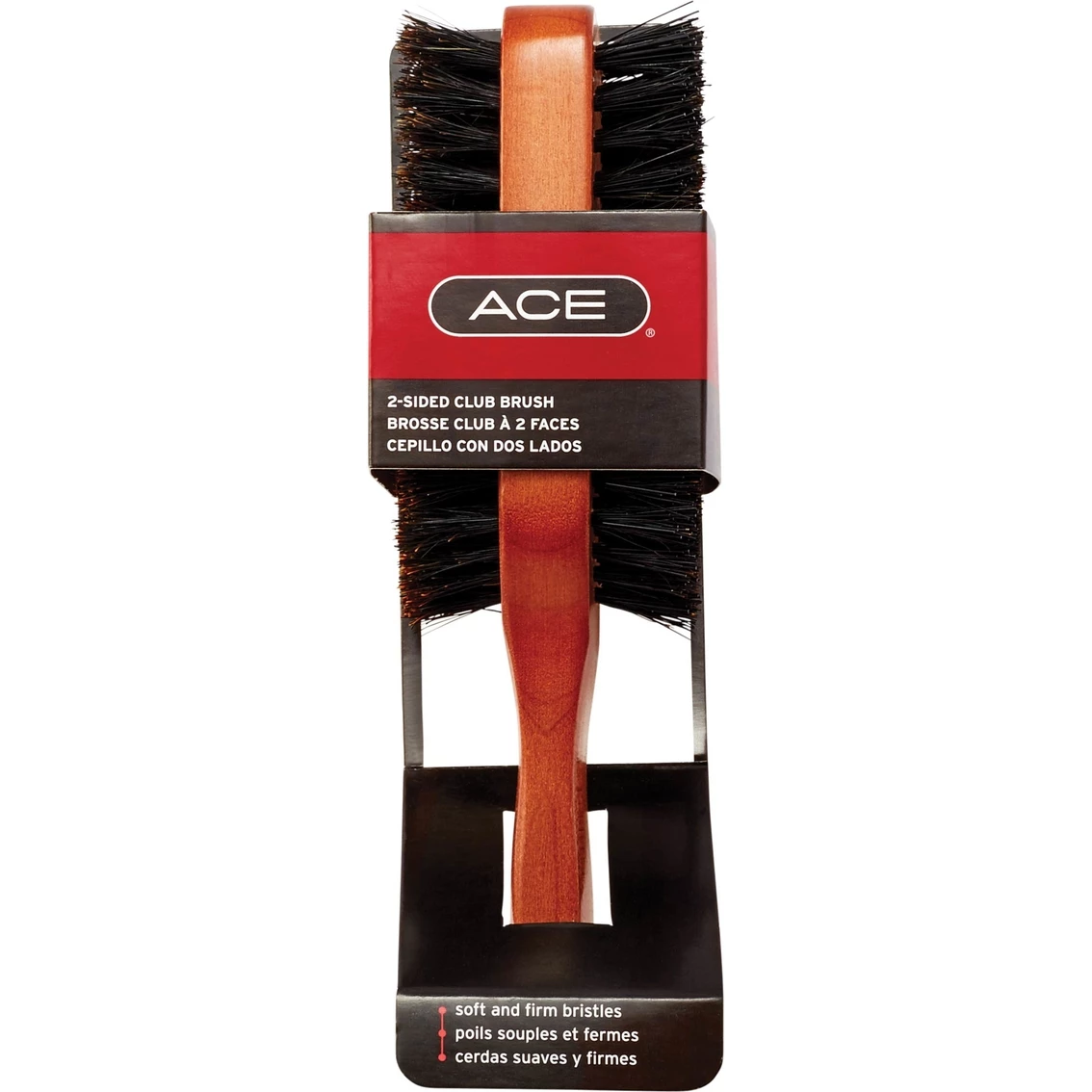 Wholesale ๐งจ Ace 2 Sided Club Wooden Handle Hair Brush ๐ฏ