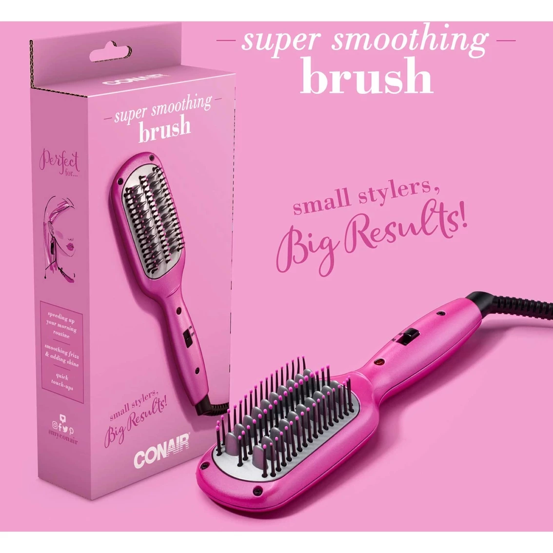 Budget 💯 Conair Mini Pro Super Smoothing Hot Brush 🤩 - Image 4