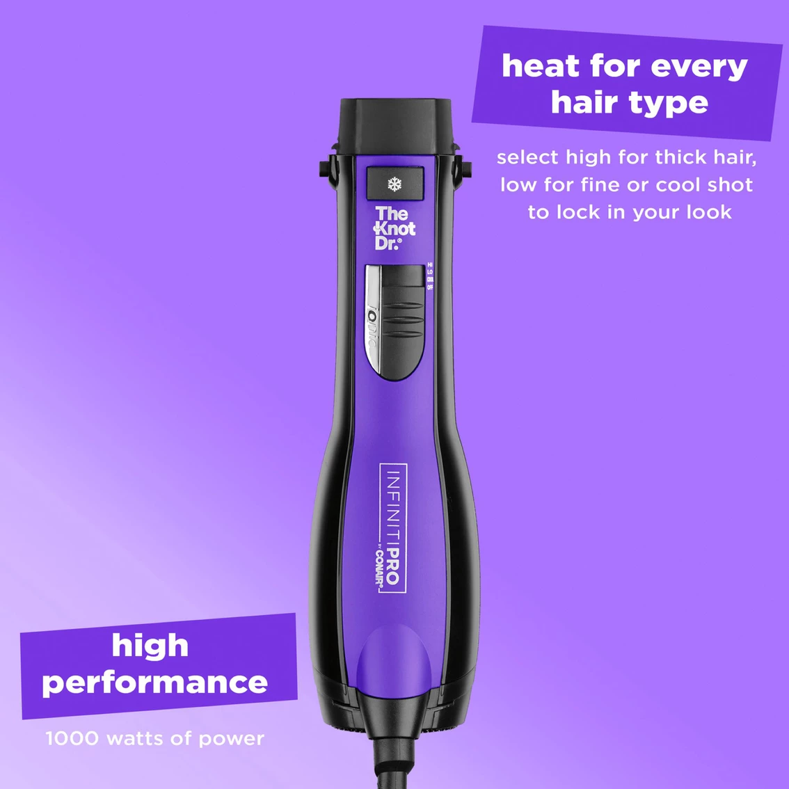 Cheapest ❤️ Conair The Knot Dr. Detangling Hot Air Brush ⌛ - Image 8