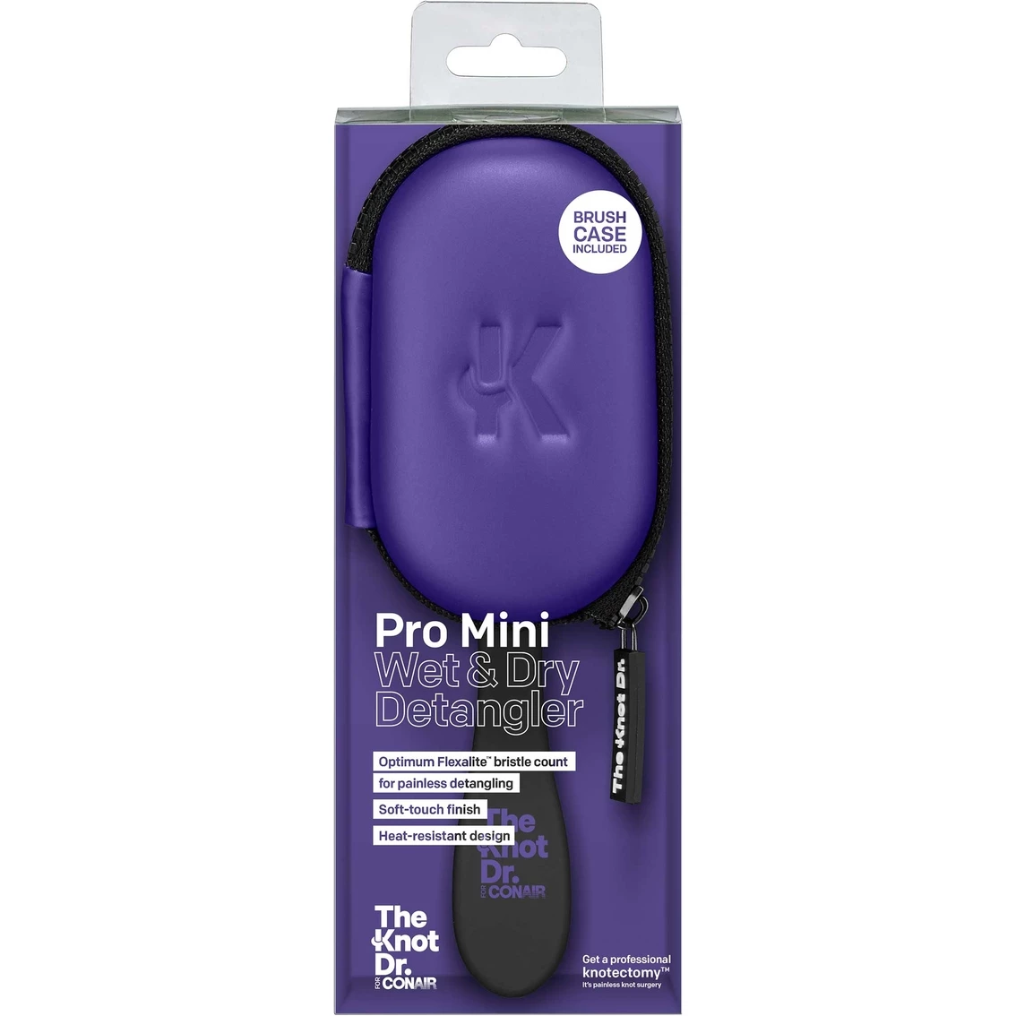 Hot Sale ๐ Conair Knot Dr. Pro Mini Hair Brushes With Case ๐งจ